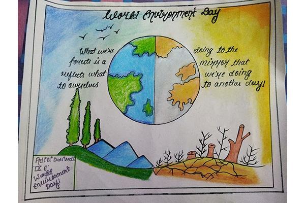 Celebration on the occasion of  World Environment Day.	